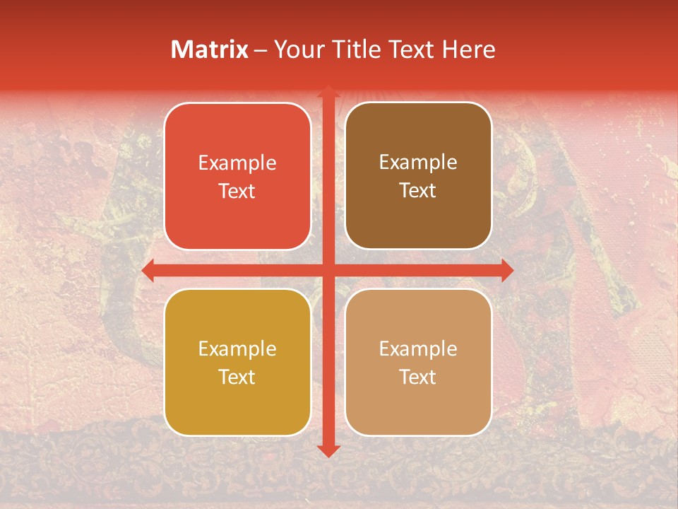 India Illustration Texture PowerPoint Template