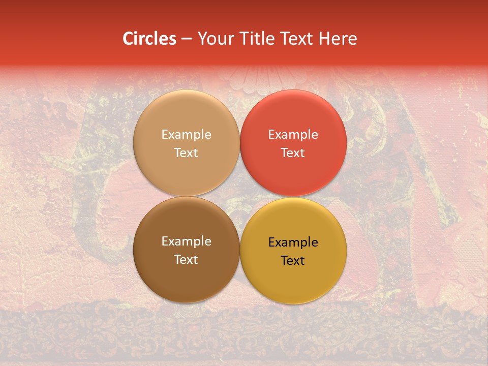 India Illustration Texture PowerPoint Template