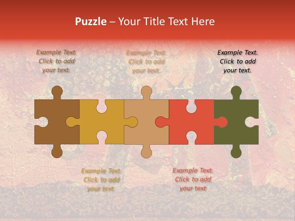 India Illustration Texture PowerPoint Template