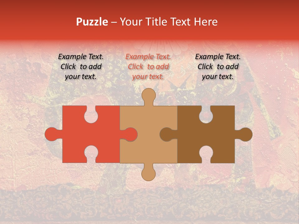 India Illustration Texture PowerPoint Template