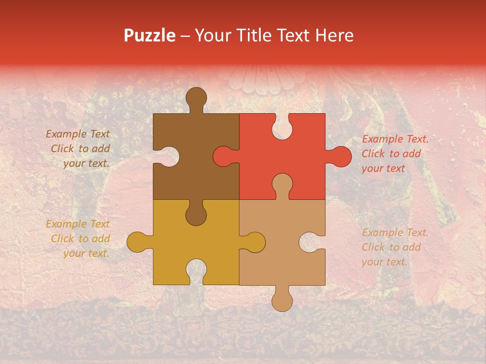 India Illustration Texture PowerPoint Template