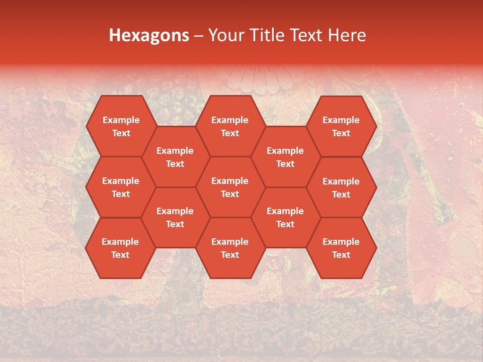 India Illustration Texture PowerPoint Template