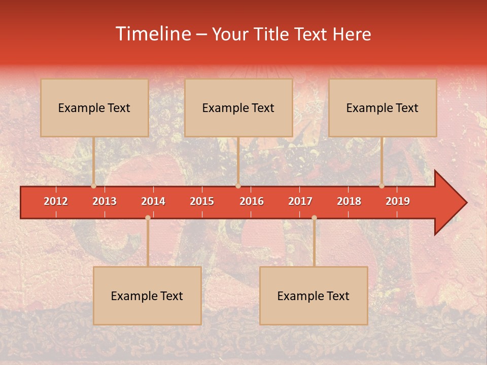India Illustration Texture PowerPoint Template