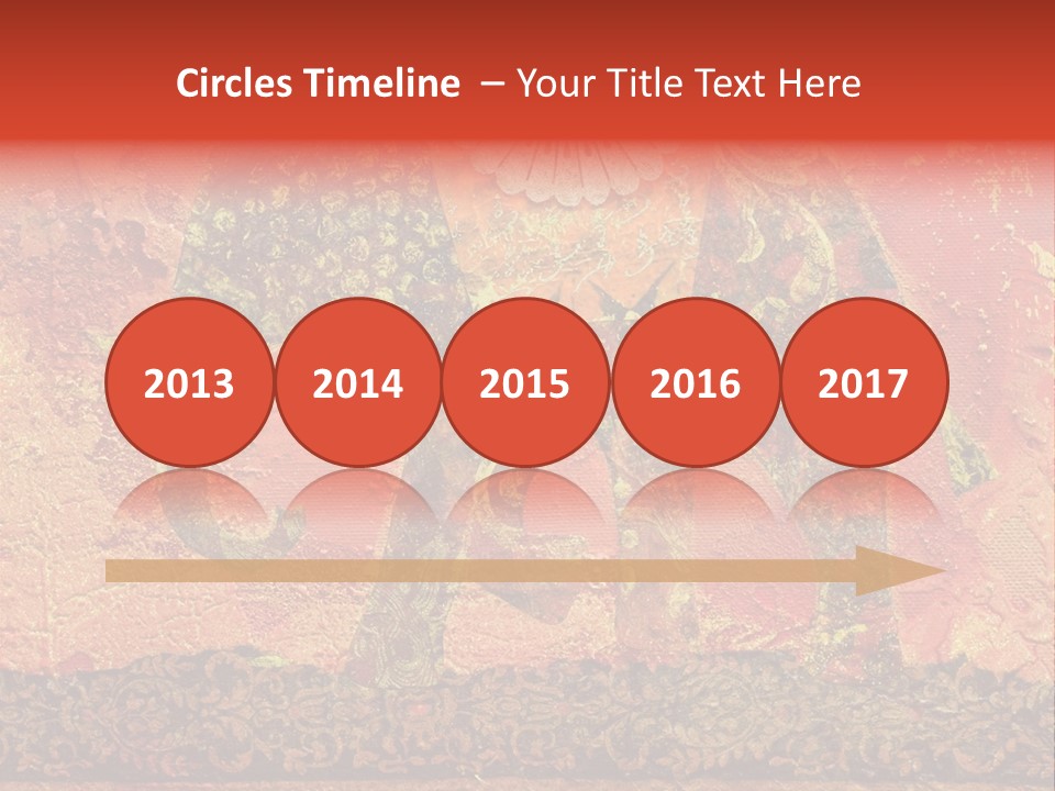 India Illustration Texture PowerPoint Template