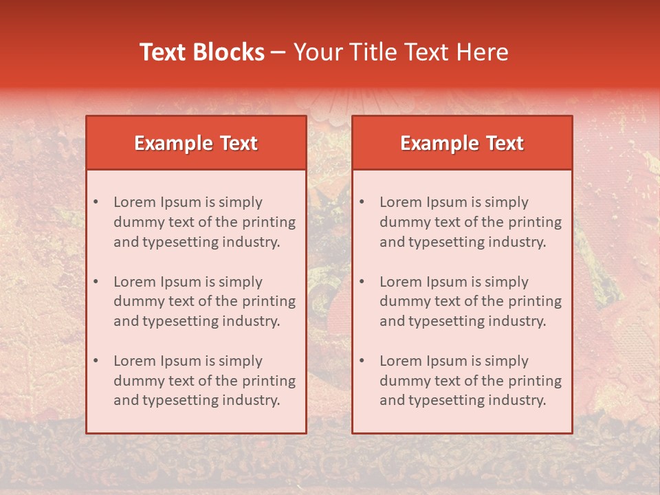 India Illustration Texture PowerPoint Template