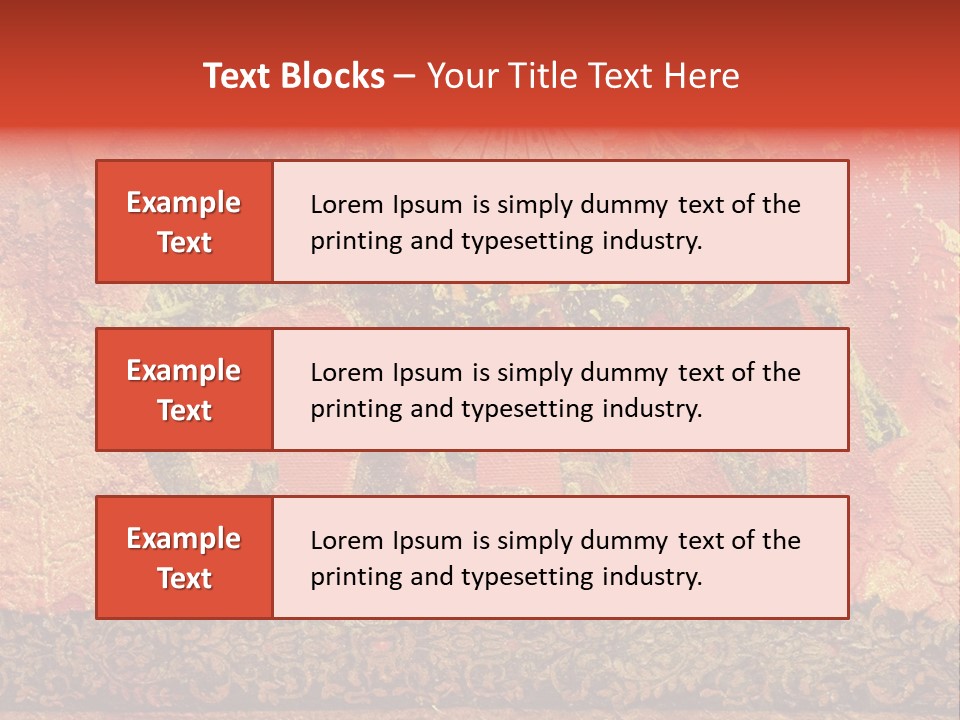 India Illustration Texture PowerPoint Template