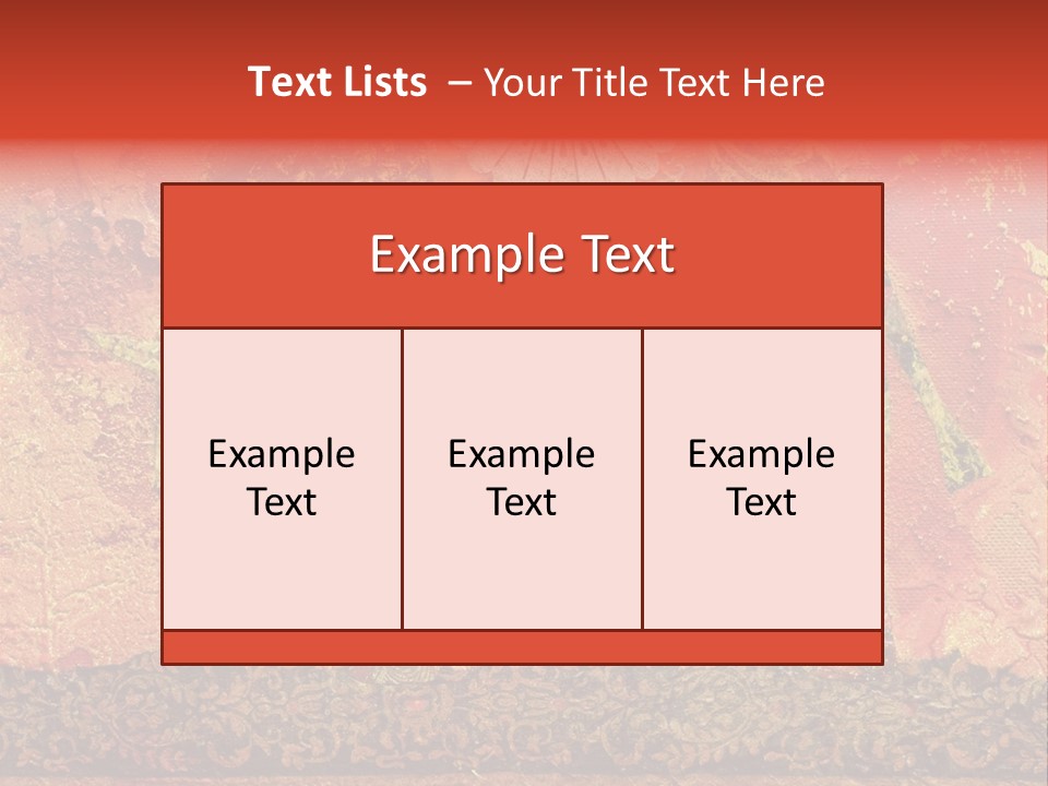 India Illustration Texture PowerPoint Template