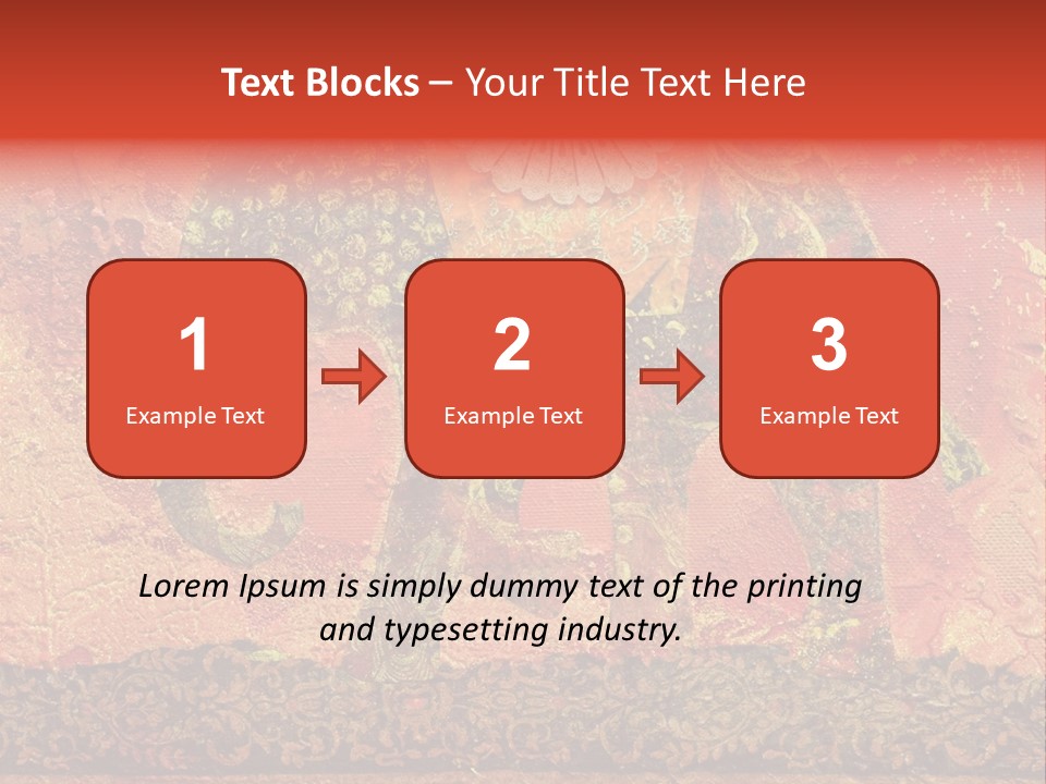 India Illustration Texture PowerPoint Template