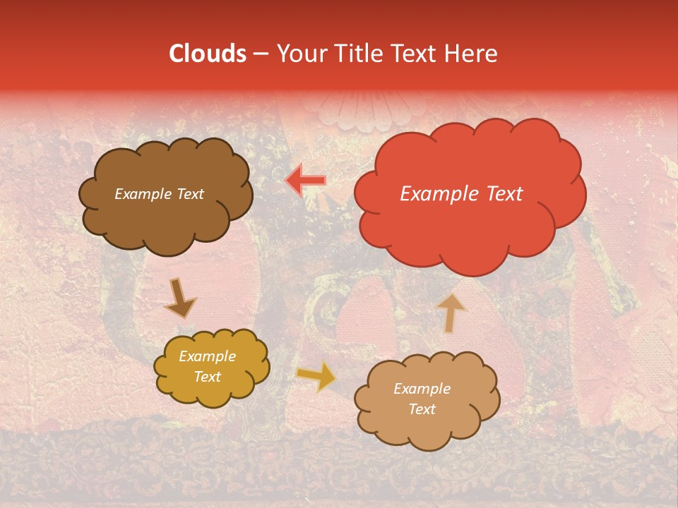 India Illustration Texture PowerPoint Template