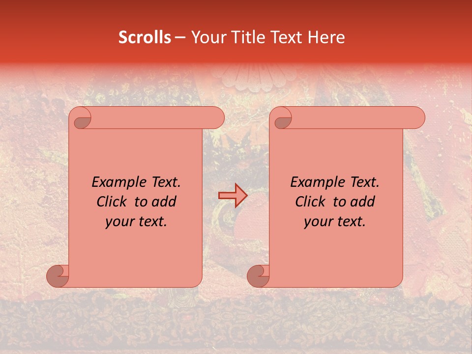 India Illustration Texture PowerPoint Template