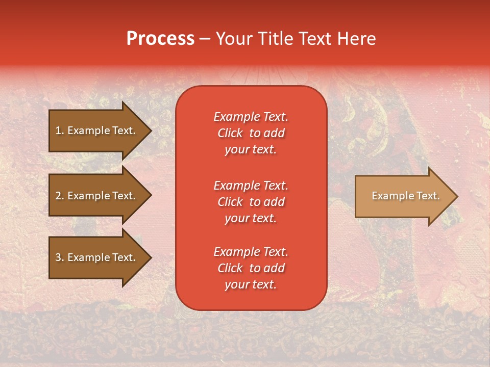 India Illustration Texture PowerPoint Template