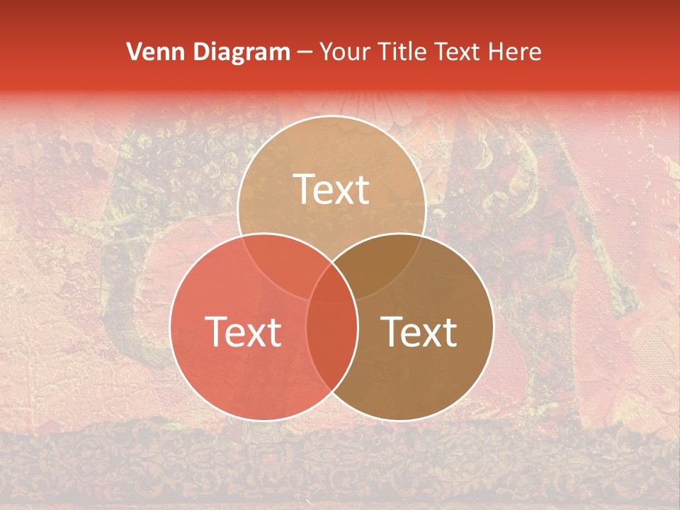 India Illustration Texture PowerPoint Template