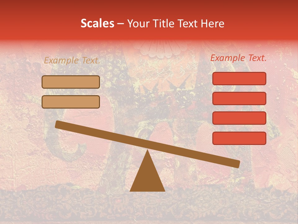 India Illustration Texture PowerPoint Template