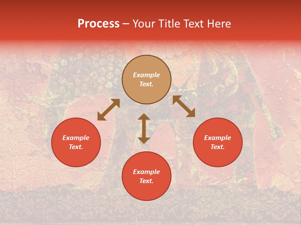 India Illustration Texture PowerPoint Template