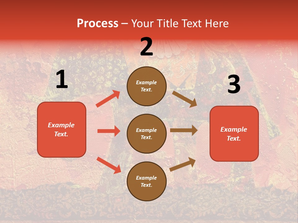 India Illustration Texture PowerPoint Template
