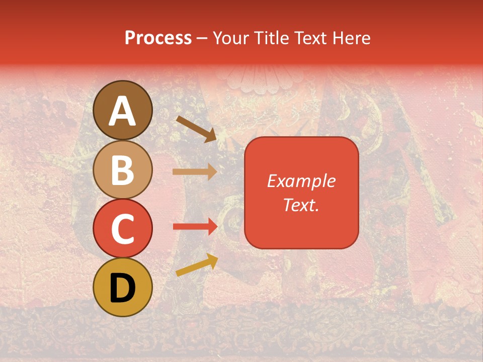 India Illustration Texture PowerPoint Template