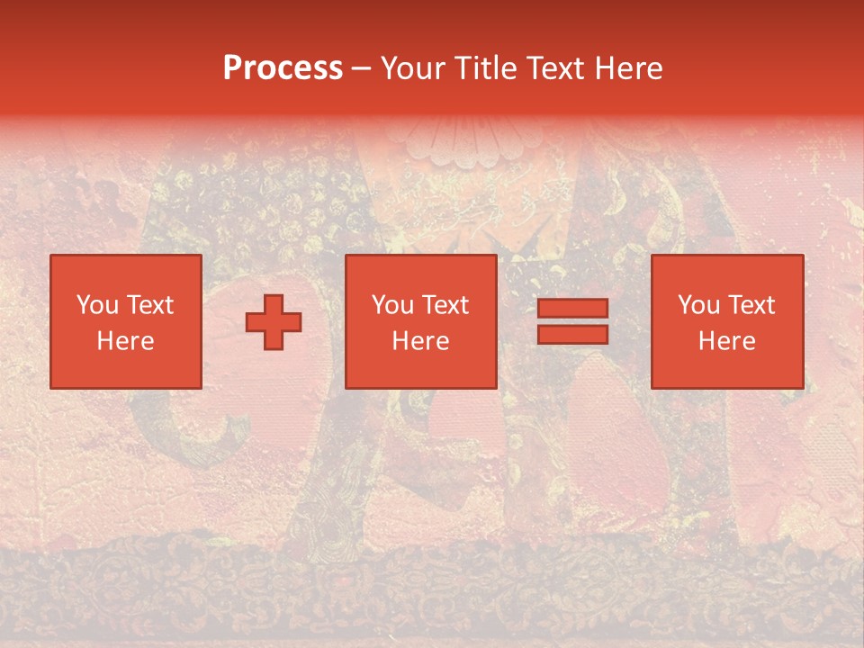 India Illustration Texture PowerPoint Template