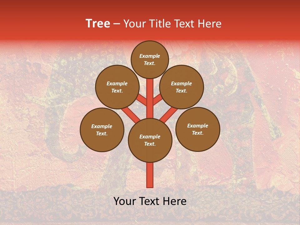 India Illustration Texture PowerPoint Template