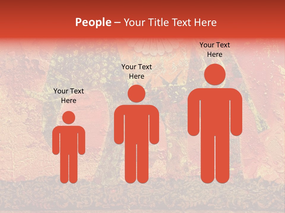 India Illustration Texture PowerPoint Template