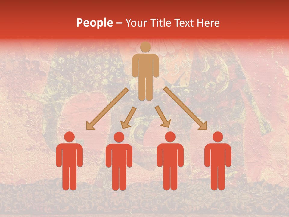 India Illustration Texture PowerPoint Template