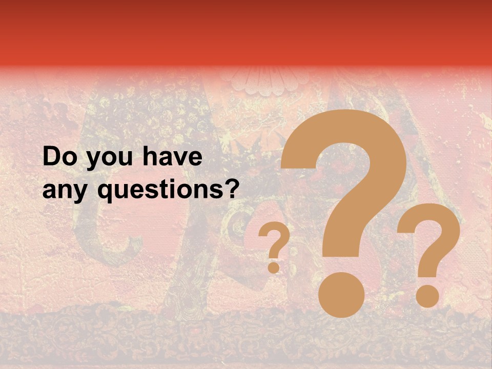 India Illustration Texture PowerPoint Template