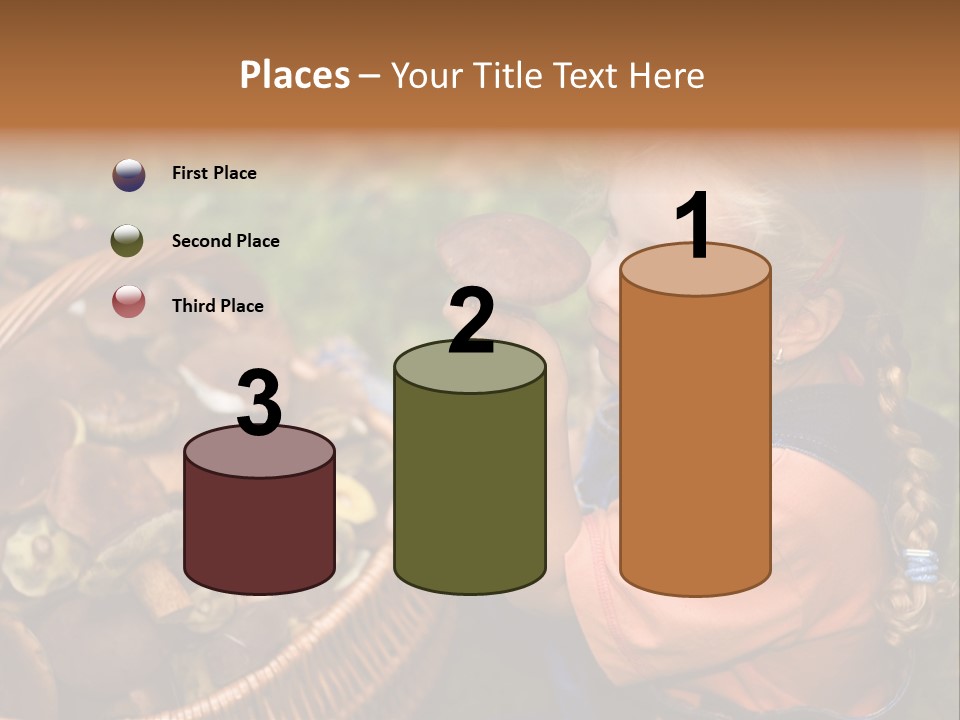 Girl Find Look PowerPoint Template