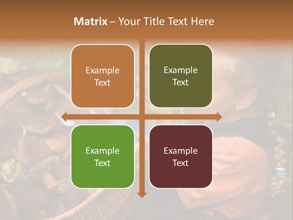 Girl Find Look PowerPoint Template