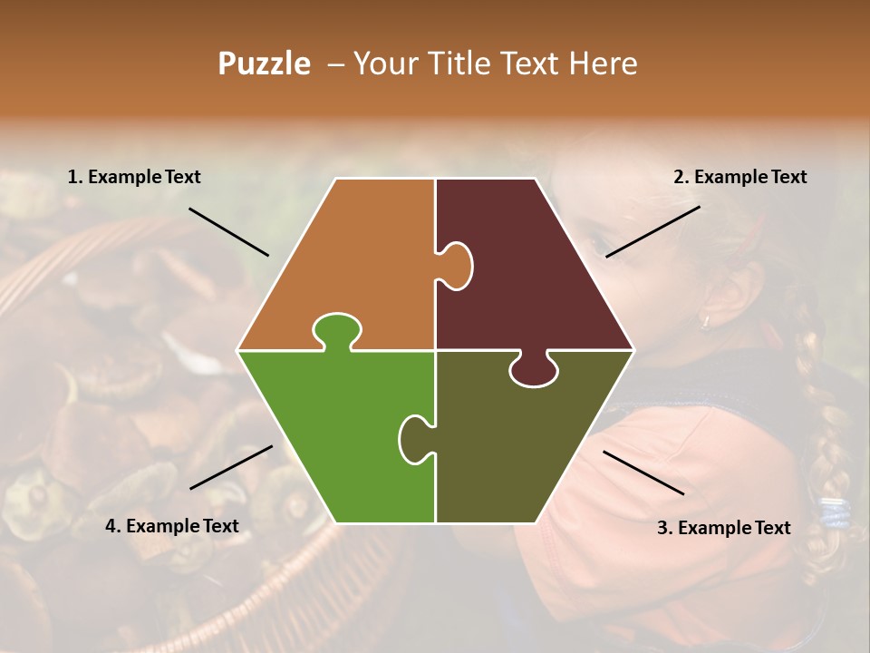 Girl Find Look PowerPoint Template