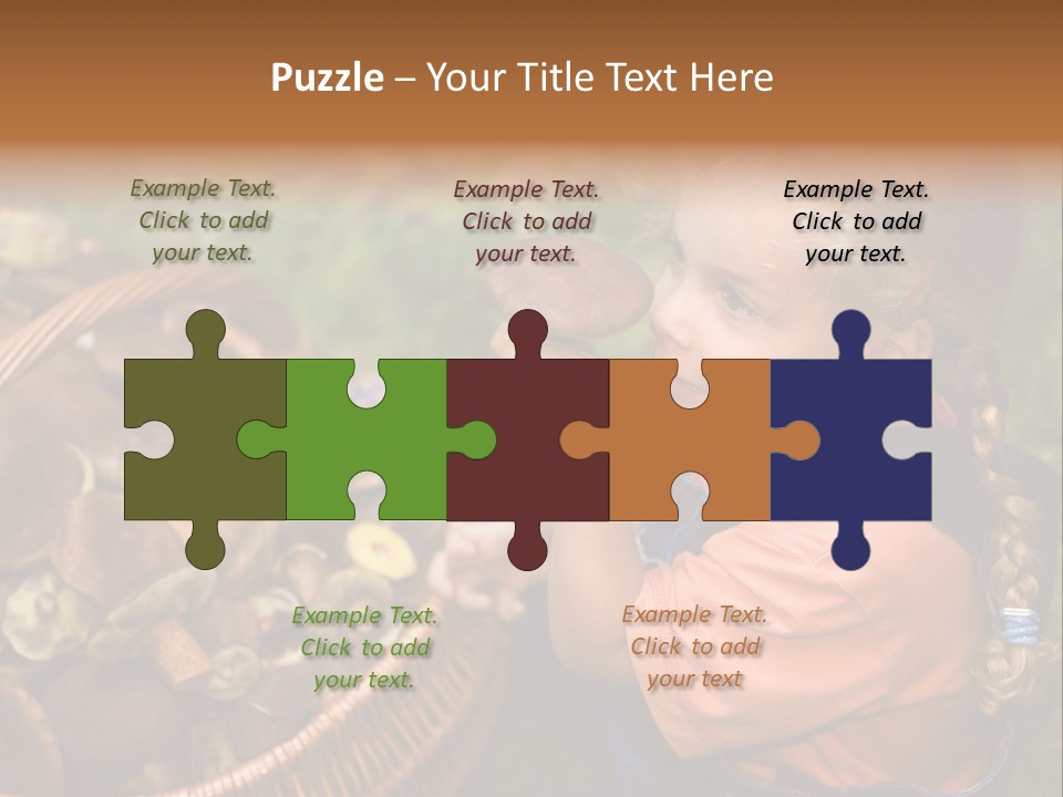 Girl Find Look PowerPoint Template