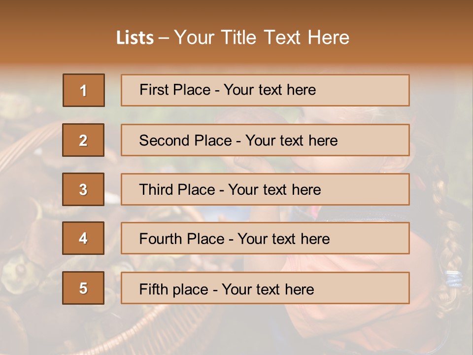 Girl Find Look PowerPoint Template