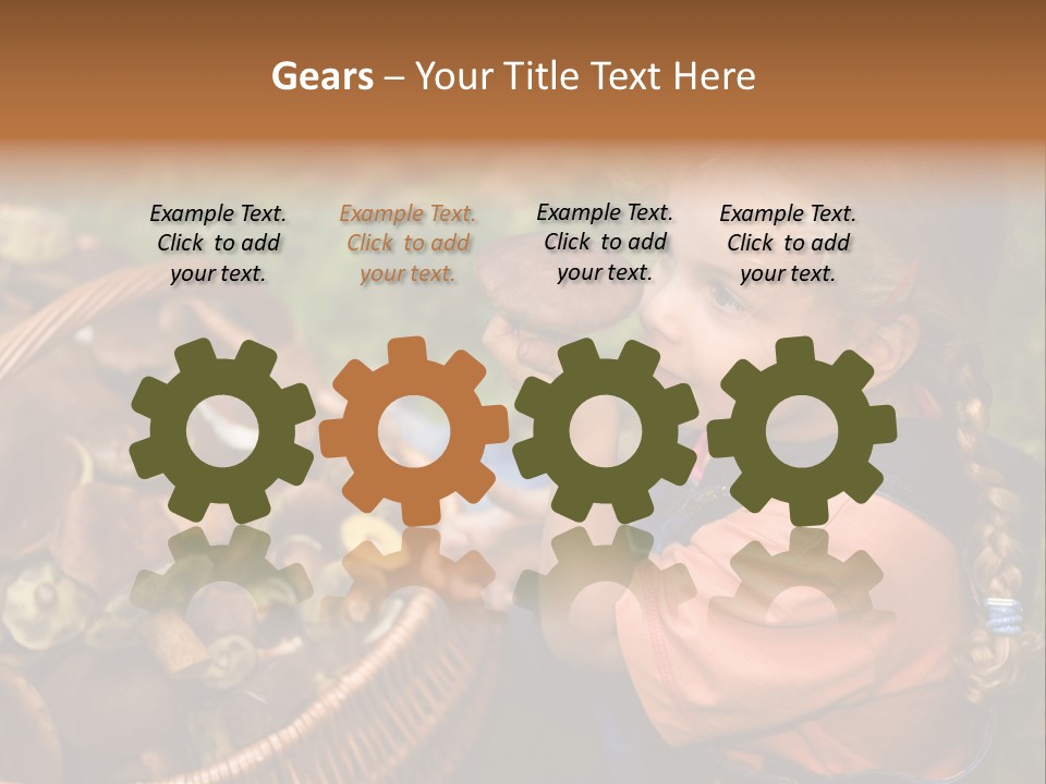 Girl Find Look PowerPoint Template