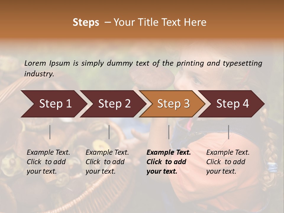 Girl Find Look PowerPoint Template