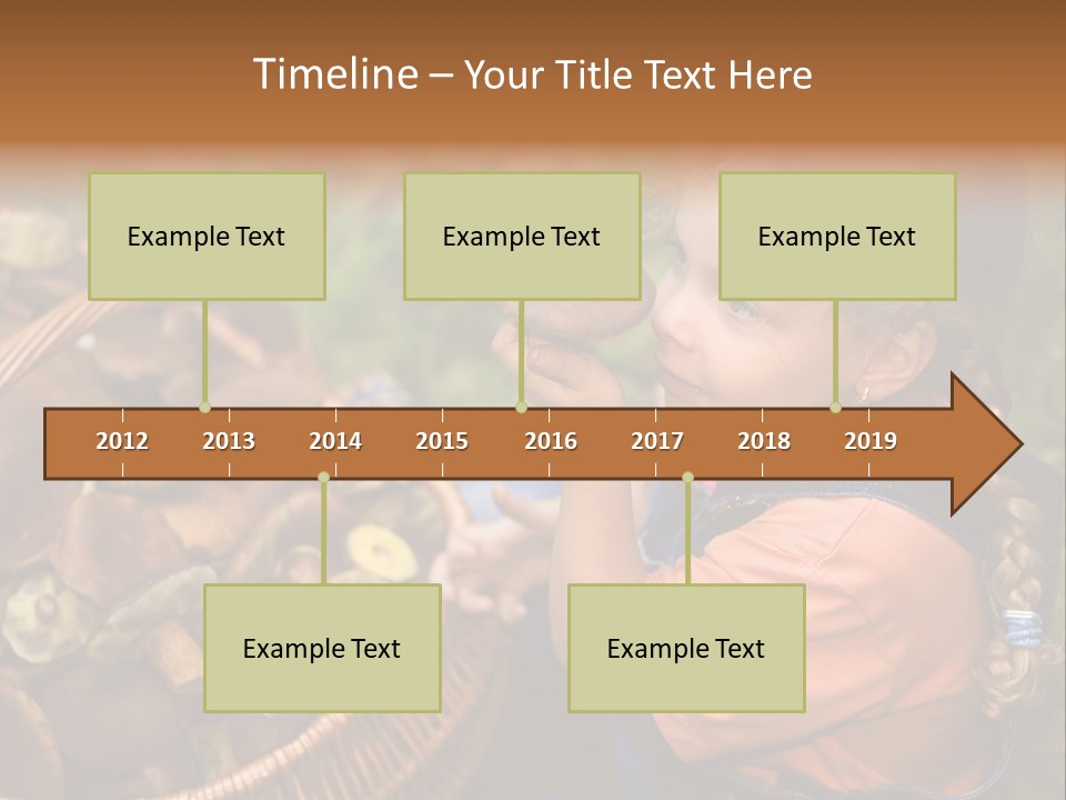 Girl Find Look PowerPoint Template