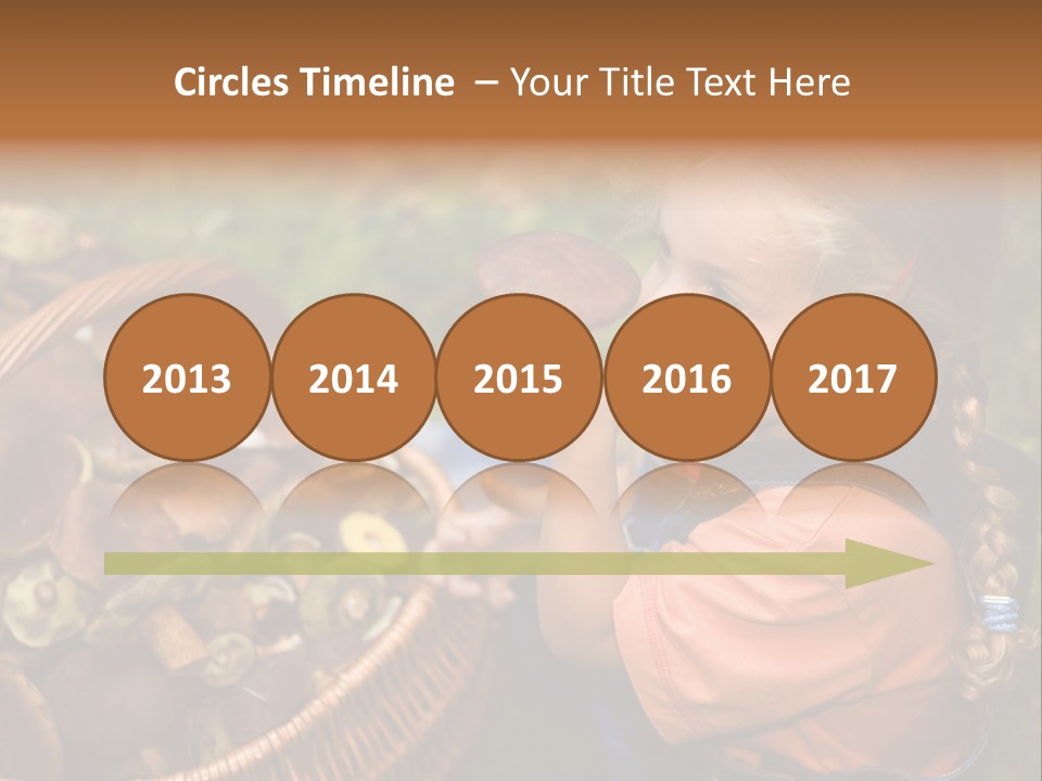 Girl Find Look PowerPoint Template