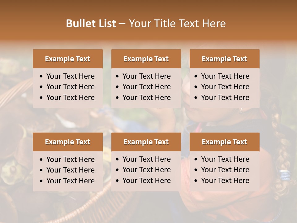 Girl Find Look PowerPoint Template