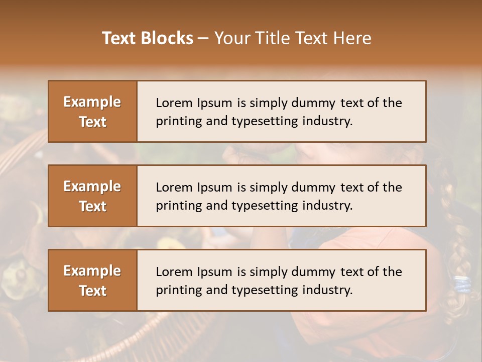 Girl Find Look PowerPoint Template