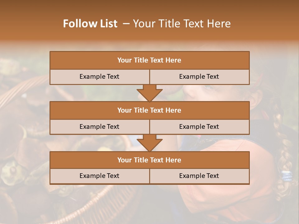 Girl Find Look PowerPoint Template