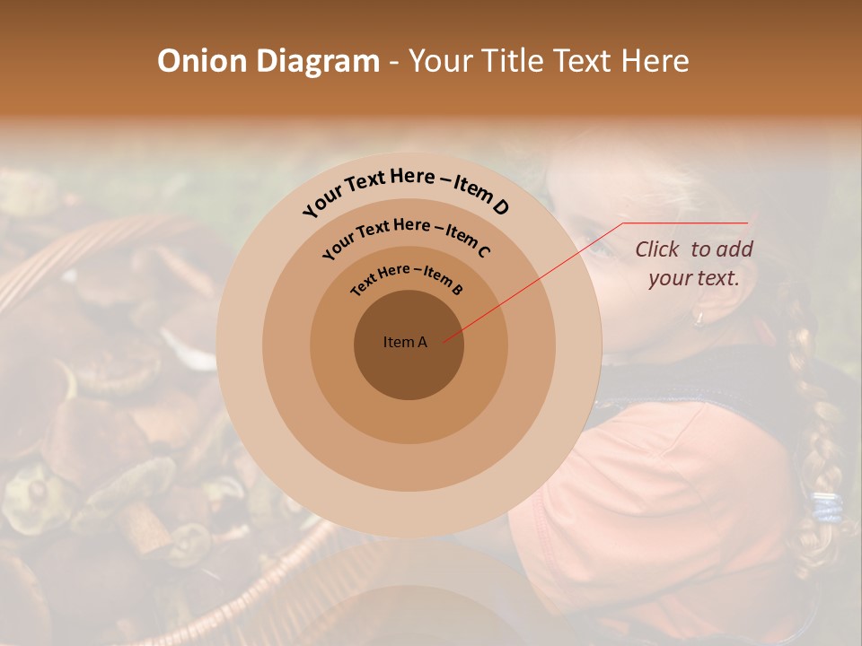 Girl Find Look PowerPoint Template