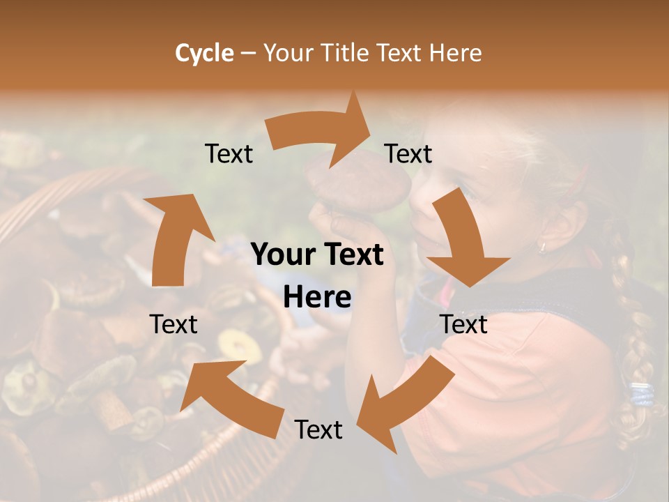 Girl Find Look PowerPoint Template