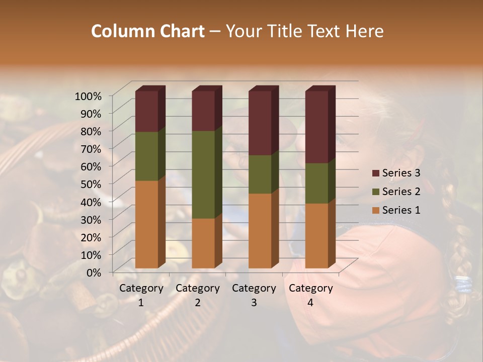 Girl Find Look PowerPoint Template