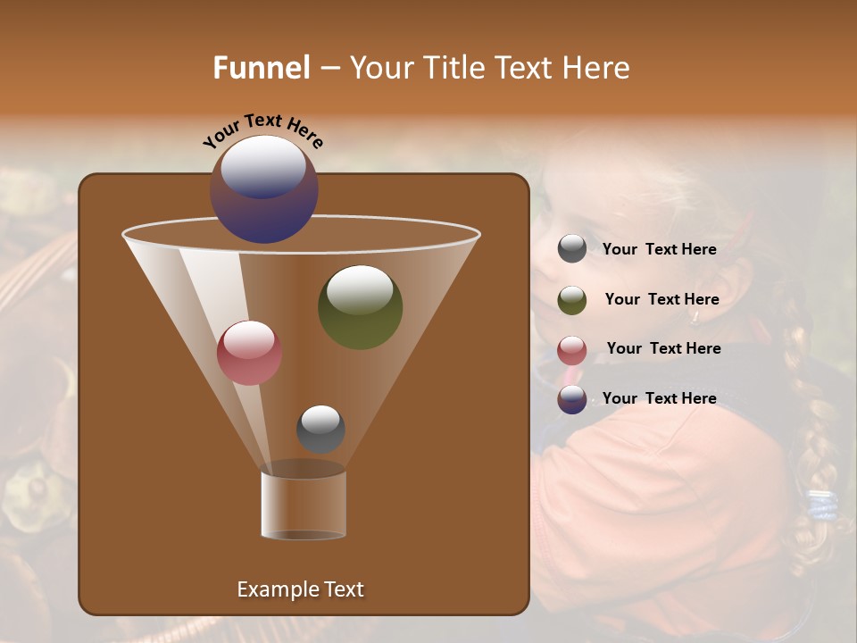 Girl Find Look PowerPoint Template