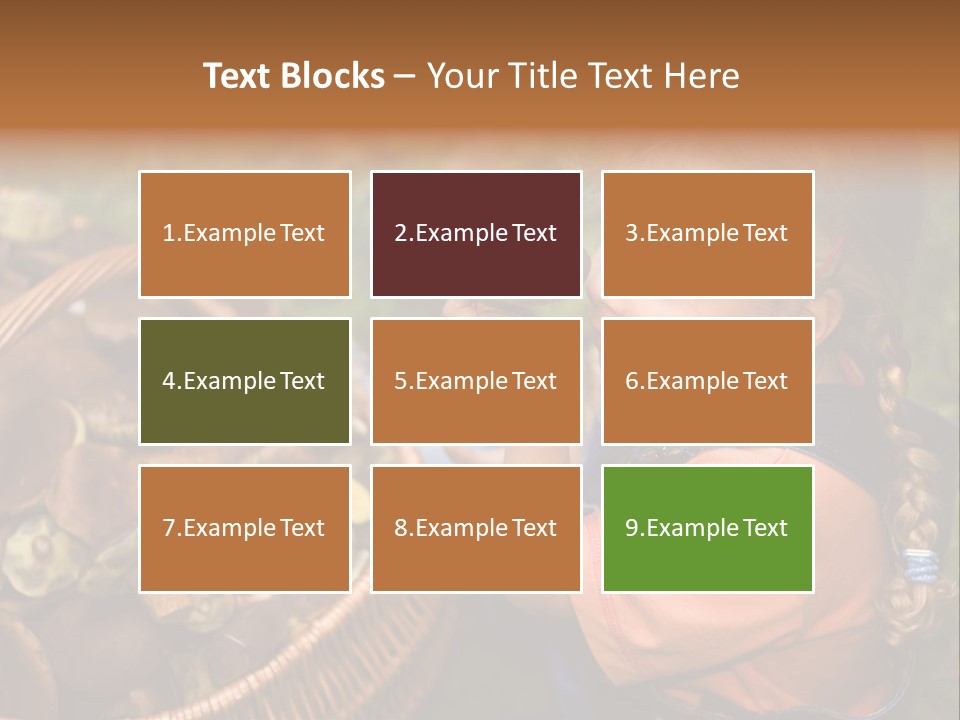 Girl Find Look PowerPoint Template