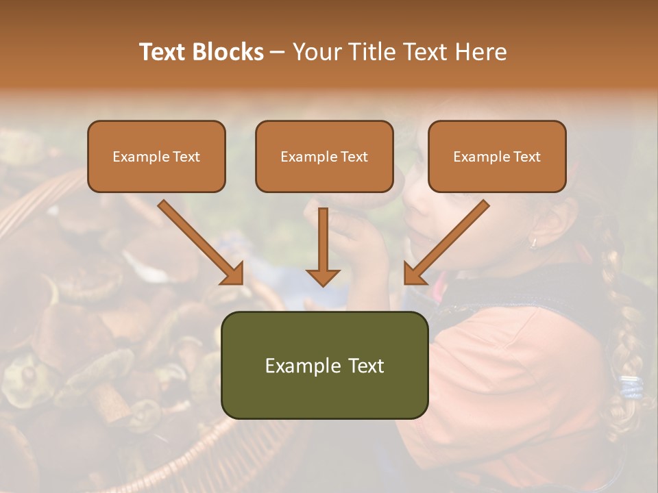 Girl Find Look PowerPoint Template