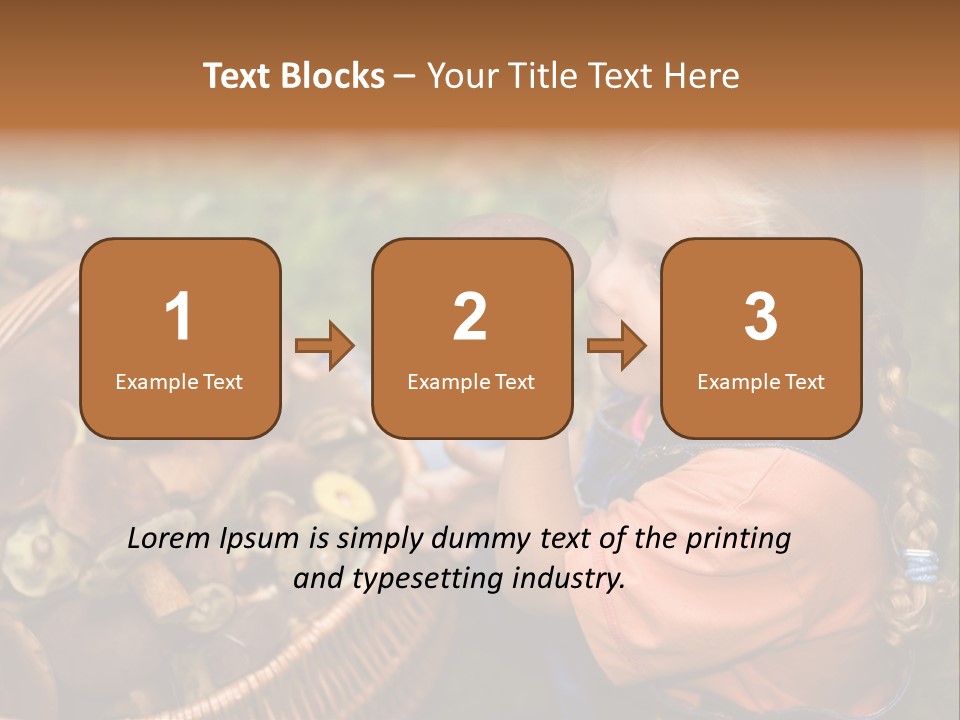 Girl Find Look PowerPoint Template