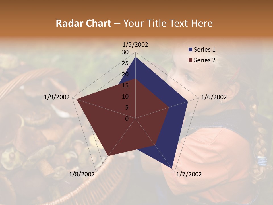 Girl Find Look PowerPoint Template