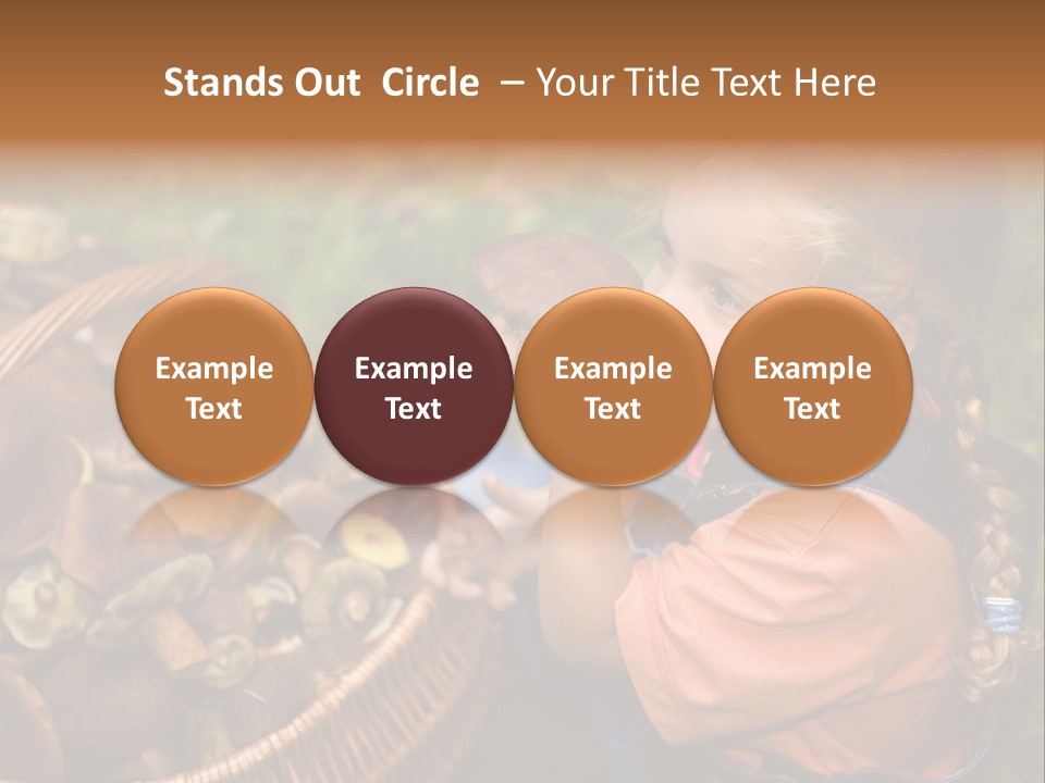 Girl Find Look PowerPoint Template