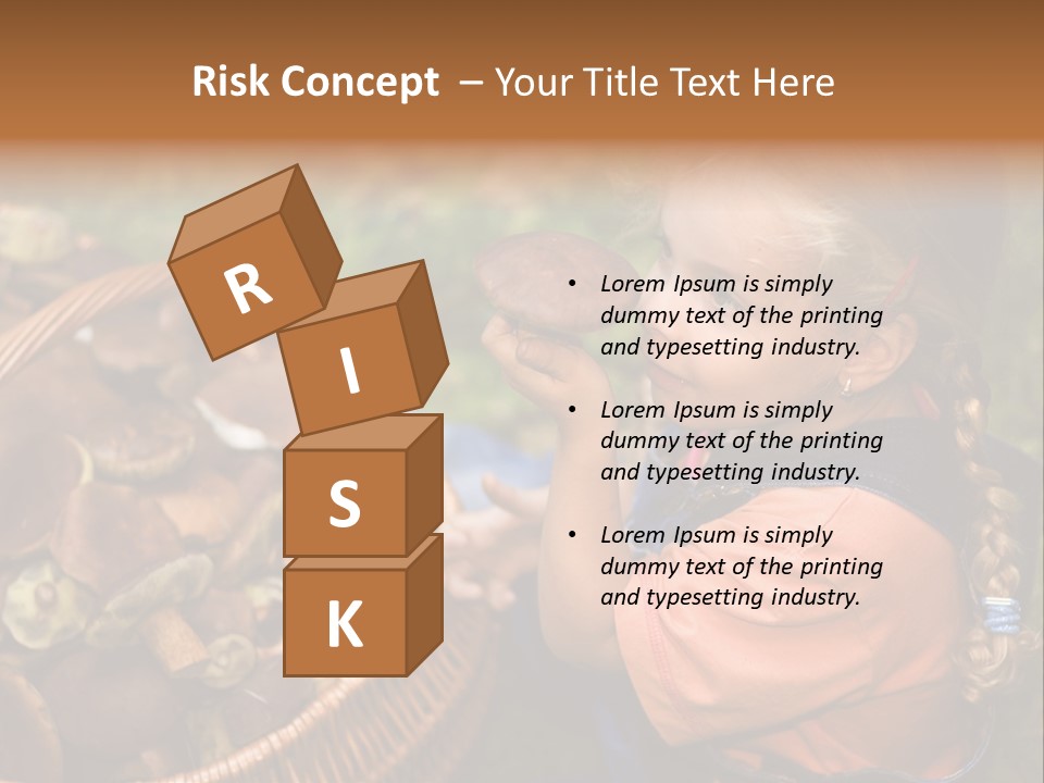 Girl Find Look PowerPoint Template