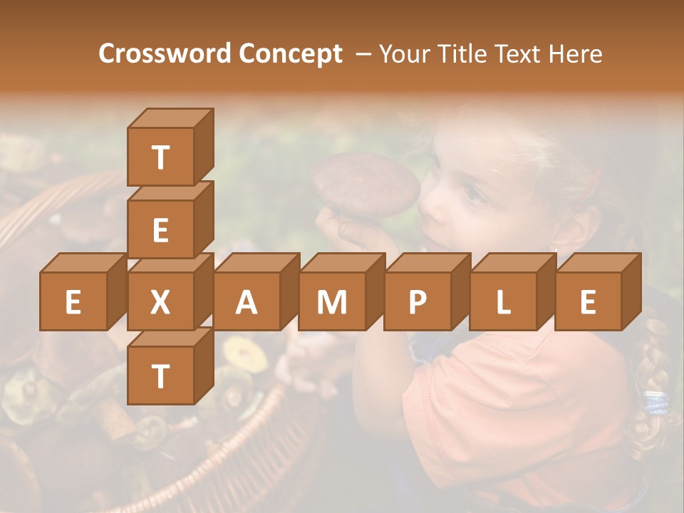 Girl Find Look PowerPoint Template