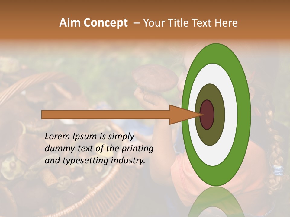 Girl Find Look PowerPoint Template