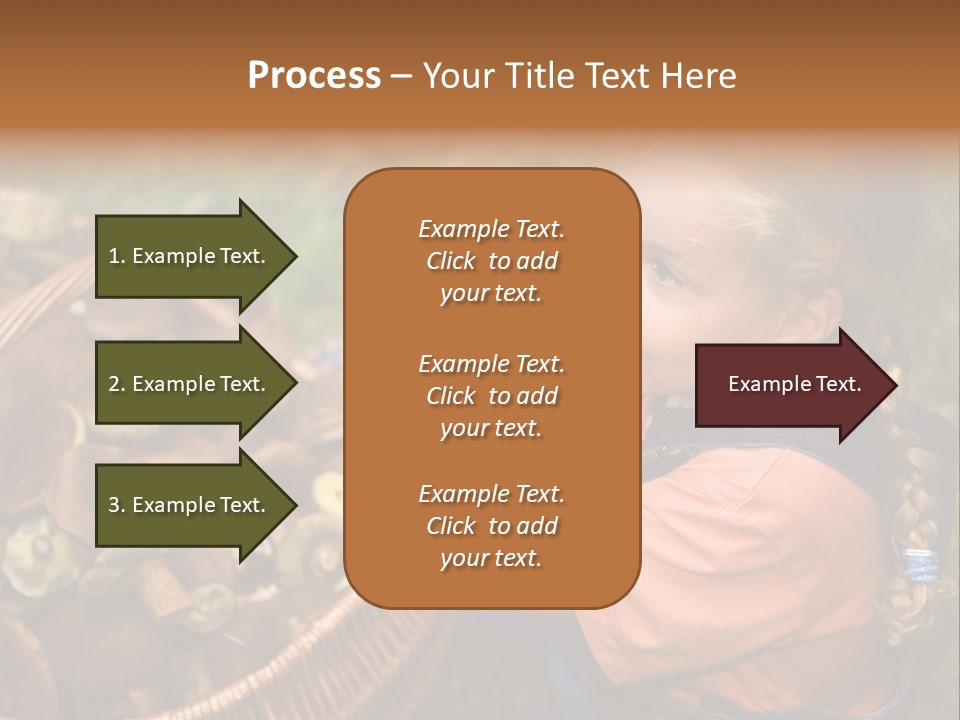 Girl Find Look PowerPoint Template